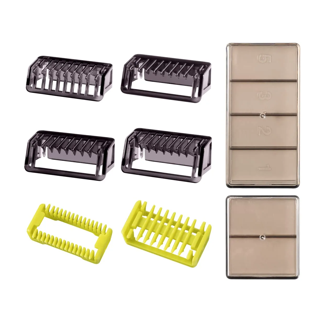 6Pcs Guide Combs Fits for Philips One Blade & One Blade Pro QP2520, QP2530, QP2620, QP2630, QP6510, QP6520, Stubble Combs (1