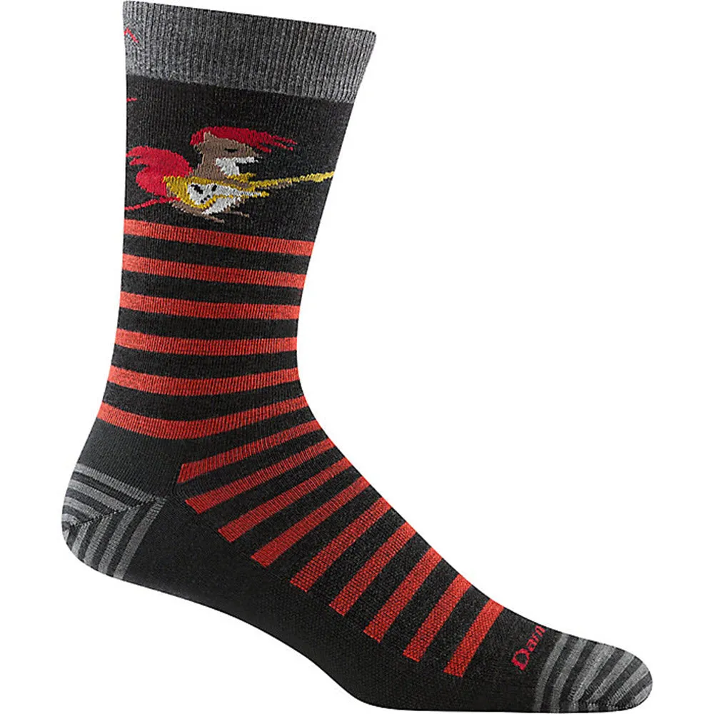 DARN TOUGH ANIMAL HAUS CREW SOCKS CHARCOAL
