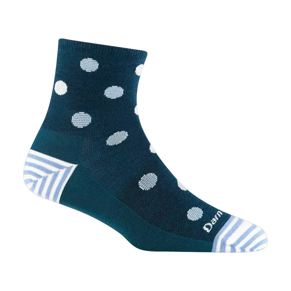 DARN TOUGH DOTTIE SHORTY SOCKS DARK TEAL - WOMENS