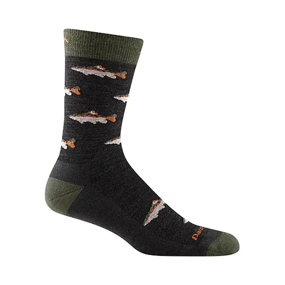 DARN TOUGH SPEY FLY CREW SOCKS CHARCOAL - MENS