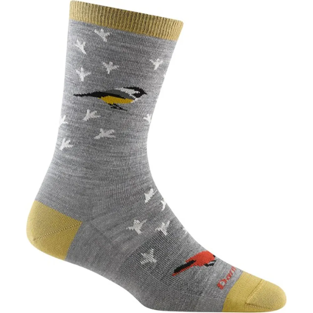 DARN TOUGH TWITTERPATED CREW SOCKS GRAY