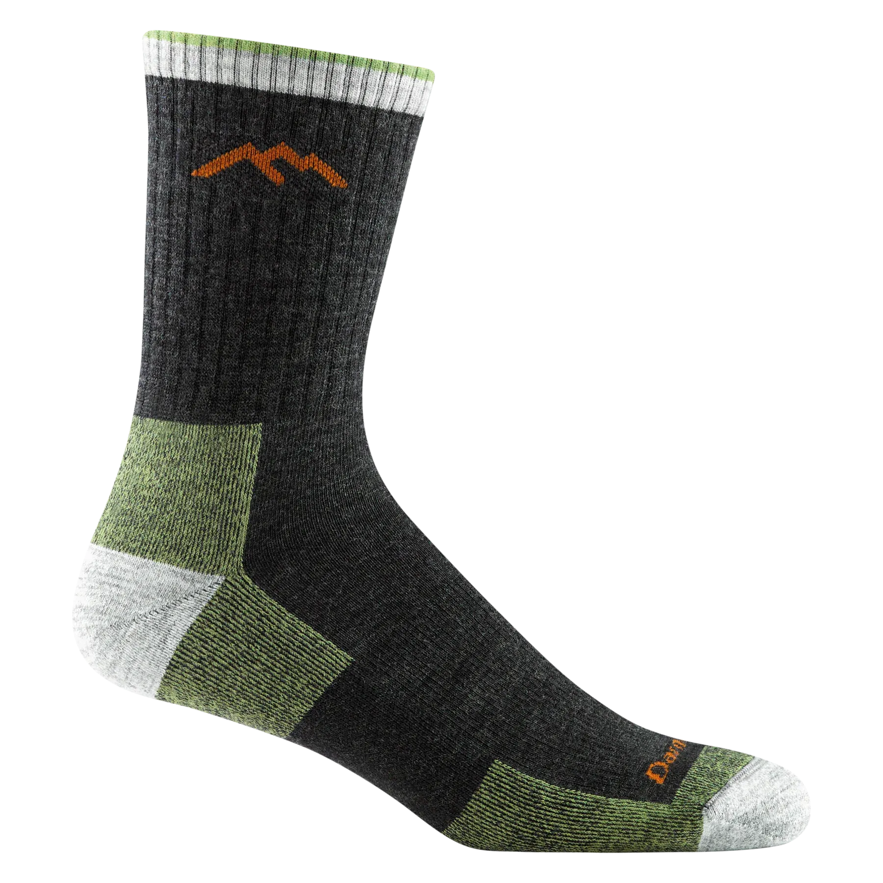 Darn Tough Vermont Men’s Hiker Micro Crew Midweight Hiking Sock Lime