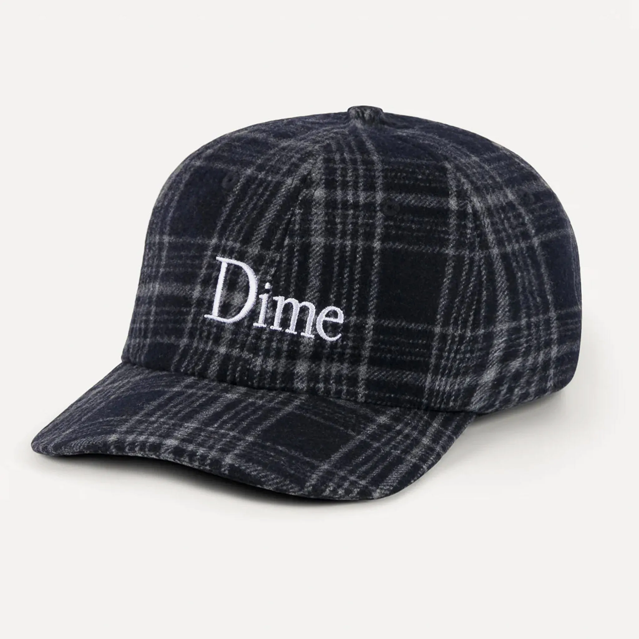 Dime MTL - Classic Wool Cap - Navy Plaid