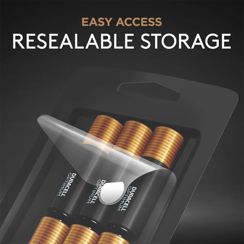 Duracell Optimum AA Alkaline Batteries, 8-Pack
