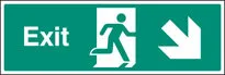 Exit - down & right