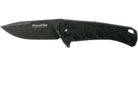 Fox Knives Echo 1 BF-746 Black Fox, Black G10 pocket knife, Mikkel Willumsen design