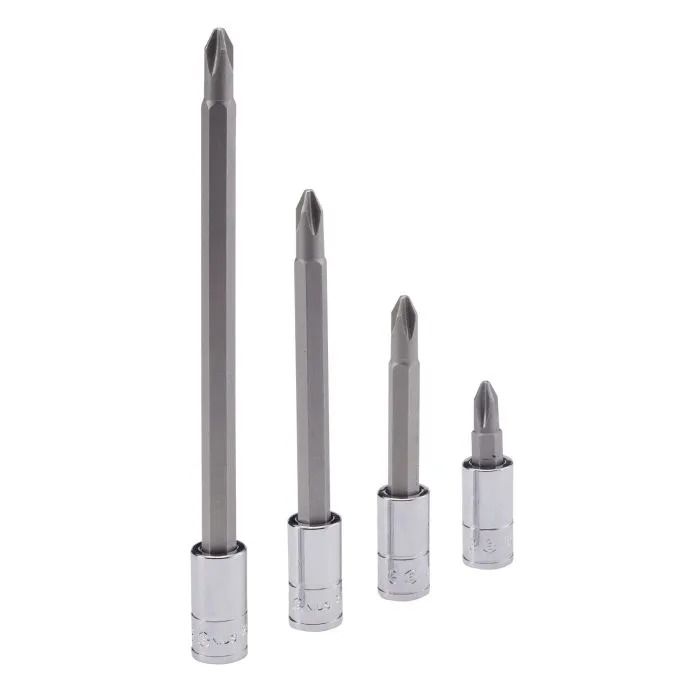 Genius Tools 1/4" Dr. PH.1 Philips Bit Socket 140mmL - 208+1601