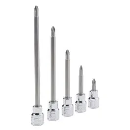 Genius Tools 3/8" Dr. No.2 Philips Bit Socket 50mmL - 308+1102