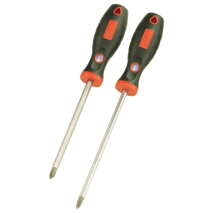Genius Tools PH 2 Philips Screwdriver 300mmL (Shank Type-D) - 506+0632