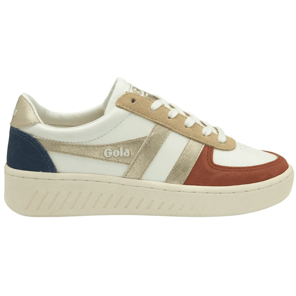 Gola Ladies Daytona Quadrant Off White Platform Trainers