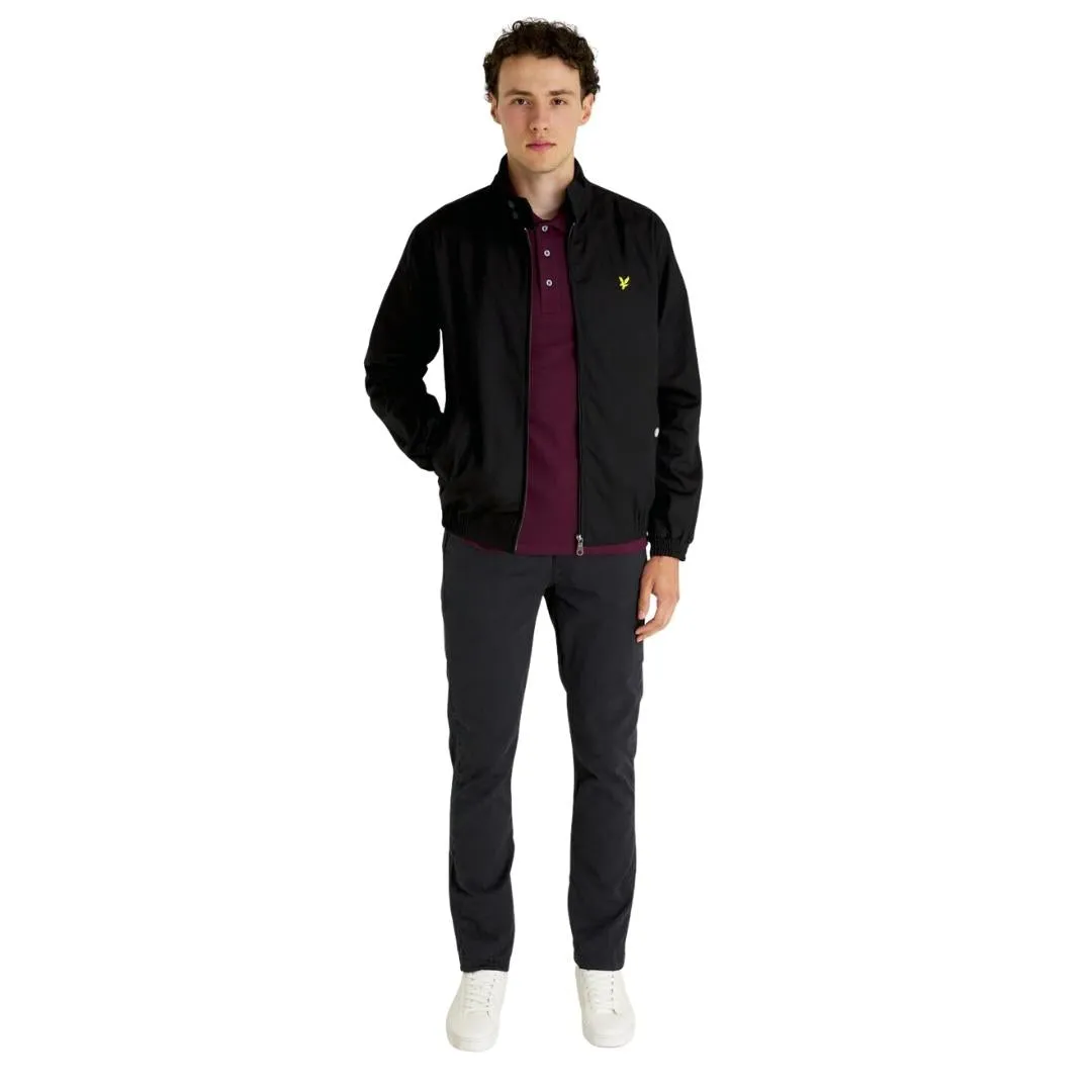 Lyle & Scott Branded Chest Logo Burgundy Polo Shirt