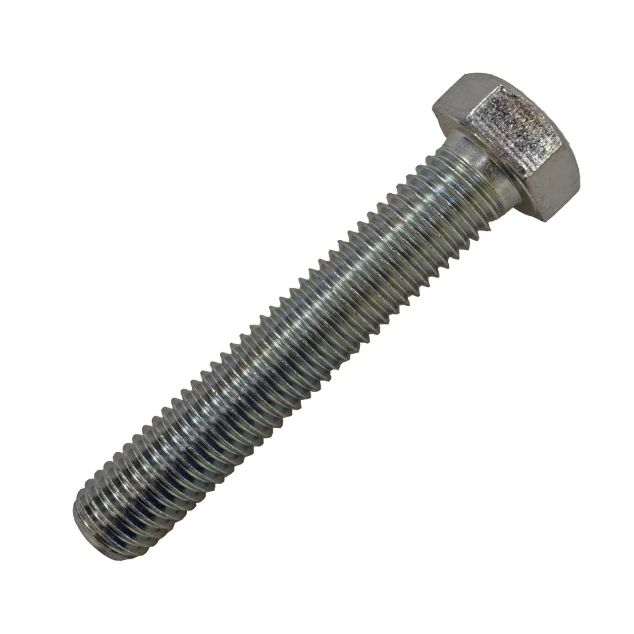 M12 x 35mm Set Screw Bright Zinc 8.8 DIN 933 (100 Pack)