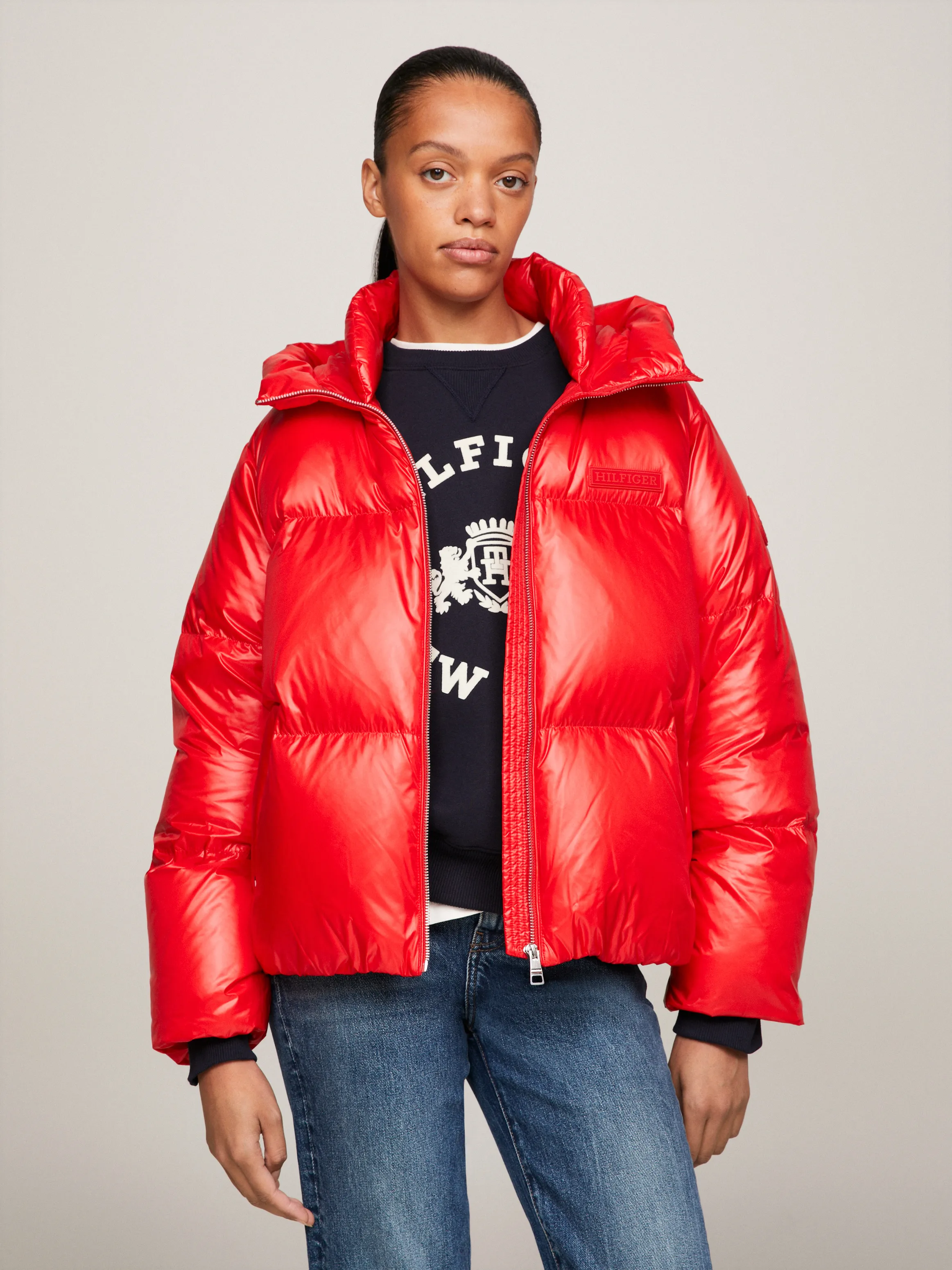 New York Down Relaxed Puffer Jacket | Coats & Jackets | Tommy Hilfiger