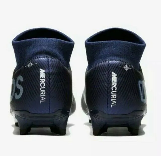 Nike superfly 7 academy mds fg/mg soccer football cleats blue/white [bq5427-401]