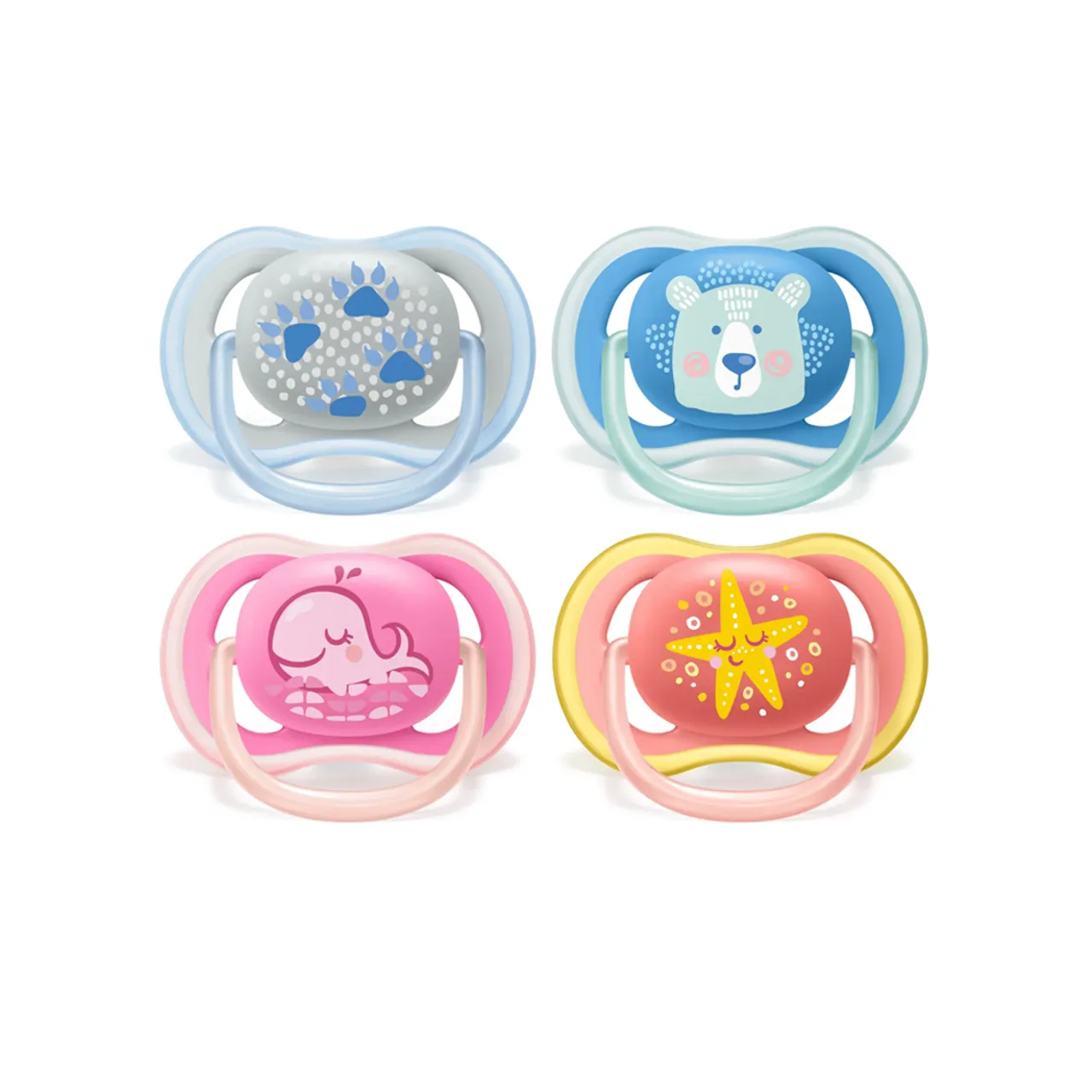 Philips Avent Ultra Air Pacifier - Assorted Animals - 2 pack