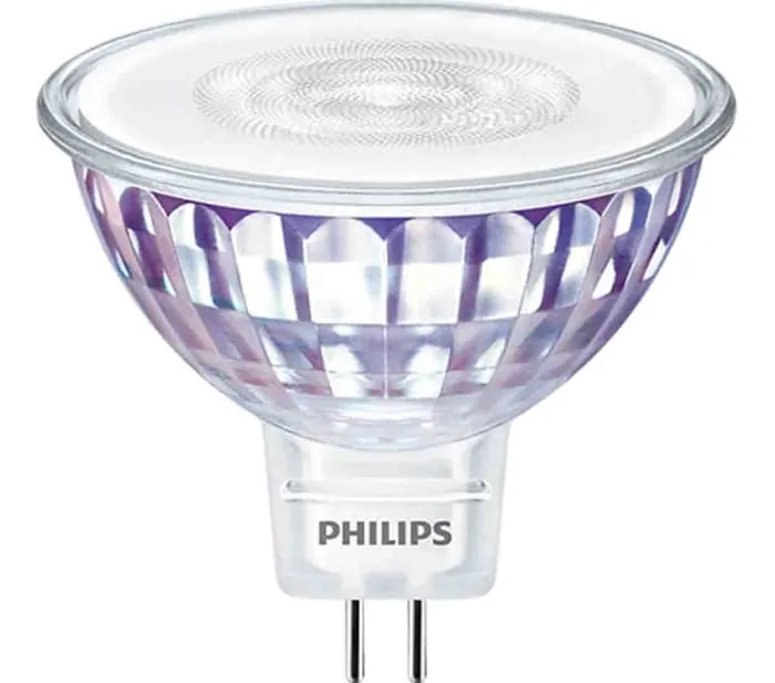 Philips GU5.3 LED Reflector Lamp 7 W(50W), 2700K, Warm White, Reflector shape