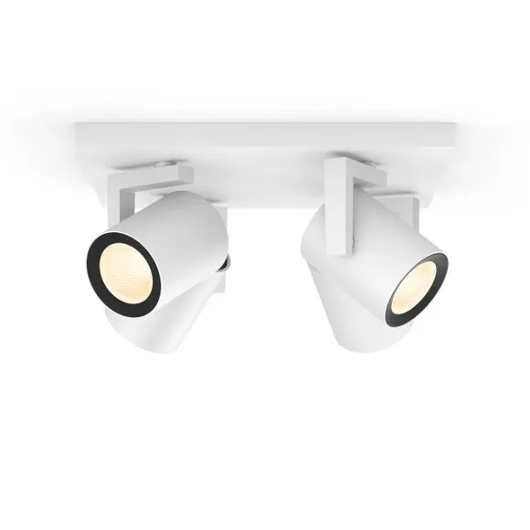 Philips HUE Argenta 4 Light Smart LED Flush Spotlight