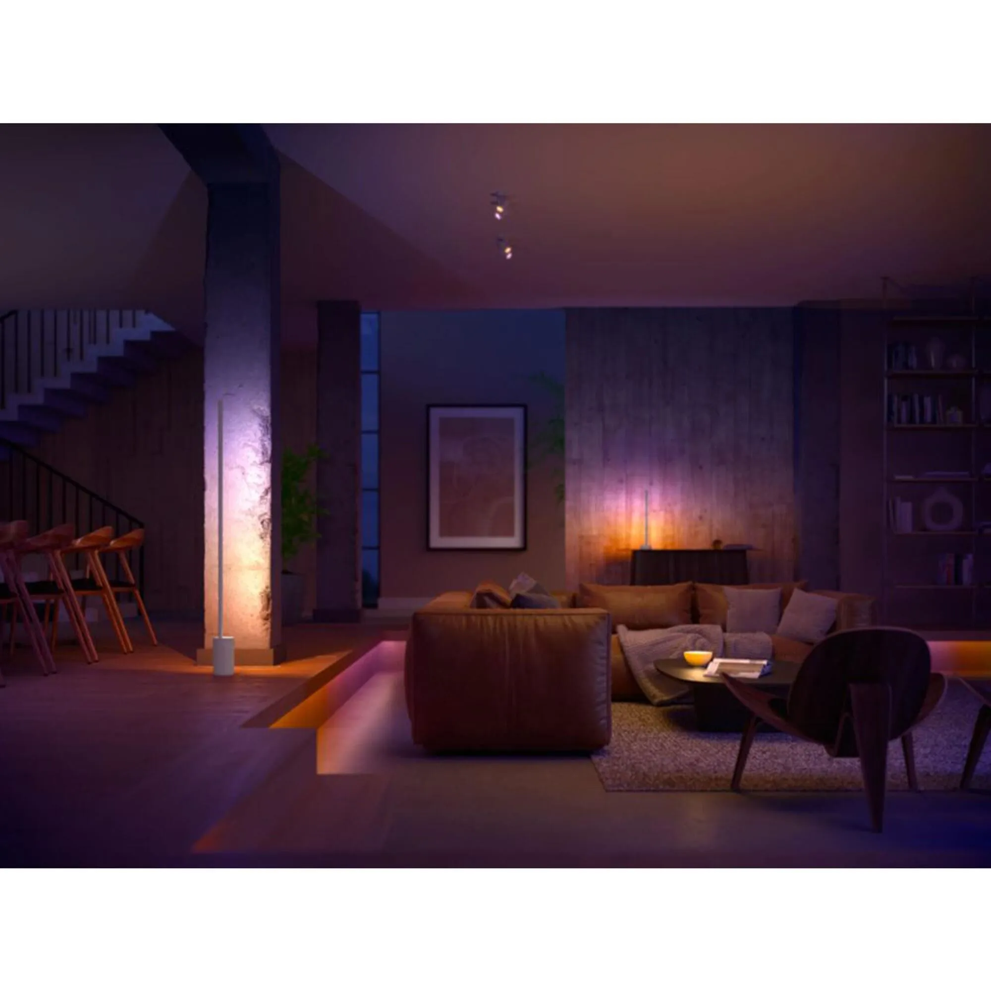 Philips Hue Signe Gradient Floor Lamp and Table Lamp in White