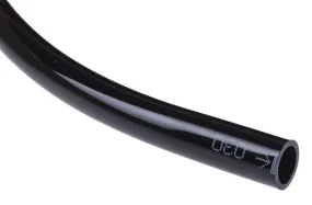 RS PRO Compressed Air Pipe Black Polyurethane 10mm x 30m US98A Series