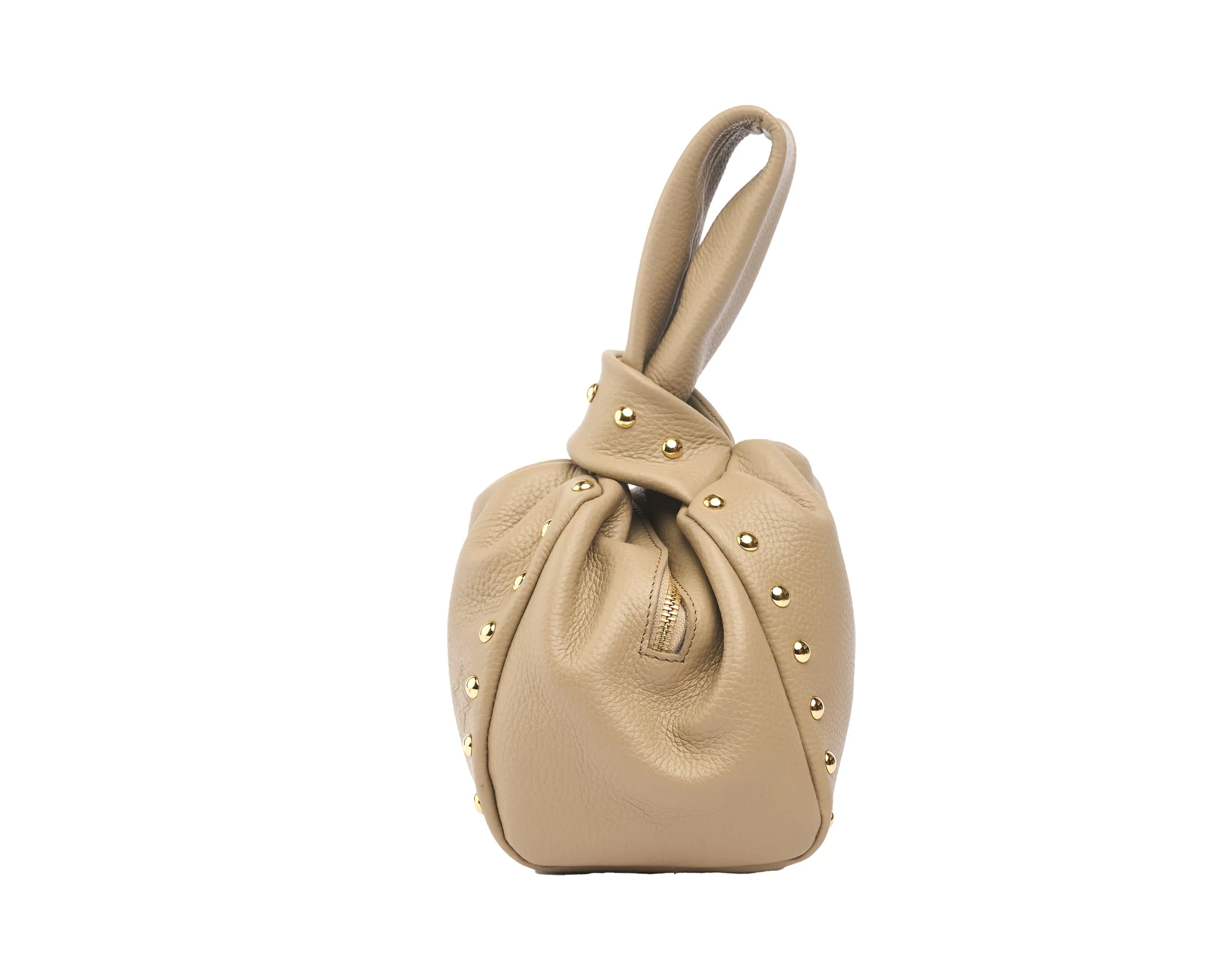 Studs Latte Bombón Knot Wrist Bag