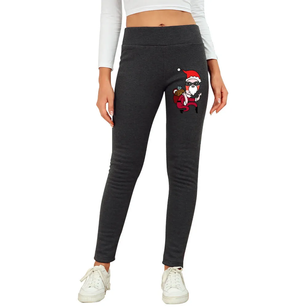 Thermoleggins Super Dicke Lang High Waist Fleece Hose Winter Warme Jogginghose Grössen Elastische Strumpfhosen Damen Frauen mit 