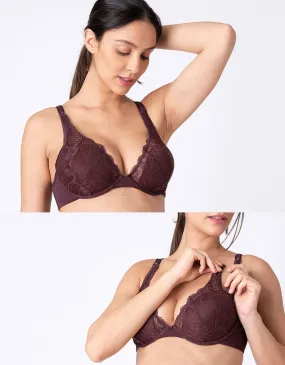 Truffle |  Maternity Plunge Nursing Bra