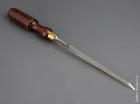 UNUSED 1/8 x 13 inch JAMES SWAN Rosewood Handled Tang Chisel NEW OLD STOCK - 80200