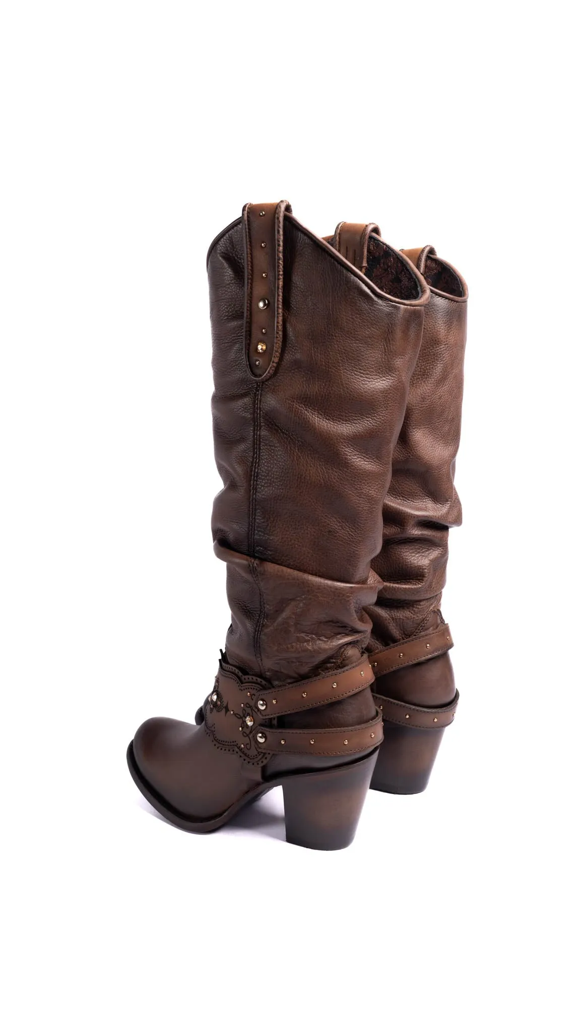 Women  Cuadra CU581 LD Moroni Moka Laser & Crystals Round Toe